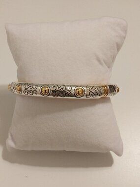 💗Brighton Bracelet "Aries" Hinged , Gold and Silver Gorgeous EXC Condition💗